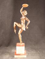 Groot Art Deco beeld - sculptuur, Exotische danseres - 50 cm