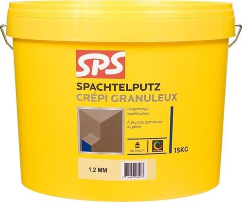 SPS Spachtelputz 1,2 mm binnenkwaliteit 15KG, Doe-het-zelf en Verbouw, Overige Doe-het-zelf en Verbouw, Ophalen of Verzenden