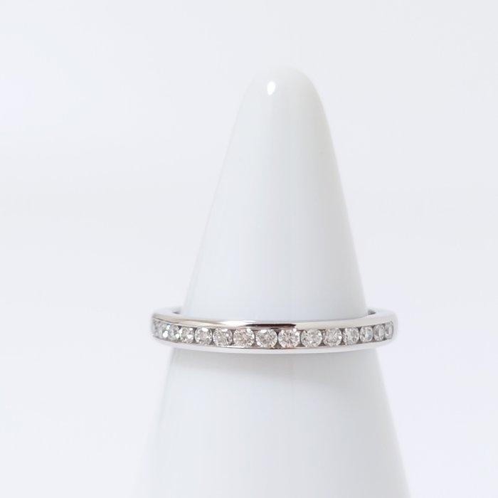 Tiffany & Co. - Ring - Channel Setting Half Diamond Platina, Sieraden, Tassen en Uiterlijk, Ringen
