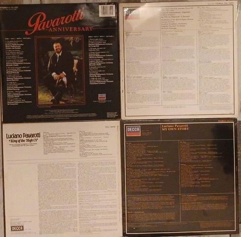 Luciano Pavarotti - 4 classic Lps - King of the High,, Cd's en Dvd's, Vinyl Singles