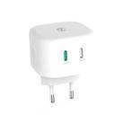 USB C snellader | Nedis | 2 poorten (USB C, 45W, GaN), Verzenden, Nieuw