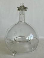 Fles - Artisanaal geblazen glas - Vlieg-vang-fles, oude