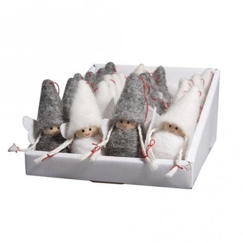 Vilt Engel engeltjes 7 cm set van 2 stuks, Hobby en Vrije tijd, Knutselen, Nieuw, Ophalen of Verzenden