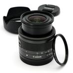 Canon EF-M 15-45mm f/3.5-6.3 IS STM zoom + EW-53 zonnekap, Nieuw