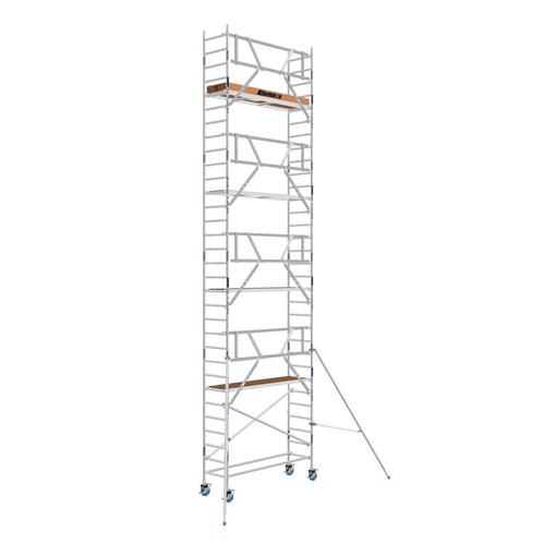 Basic rolsteiger 75 x 10,2m WH AGS-voorloopleuning, Doe-het-zelf en Verbouw, Steigers, Rolsteiger of Kamersteiger, Nieuw, 5 meter of hoger