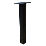 Gratis Verzending - Set 4 zwarte rechte tafelpoten 72 cm, Overige vormen, Nieuw, Tafelpoot, Modern