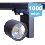 1000x 30W LED Track Spot Spirit Zwart 3500K Warmwit + 1000m