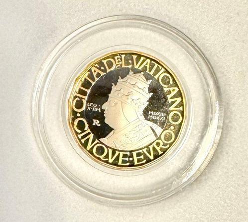 Vaticaan. 5 Euro 2021 Papa Leone X Proof (Zonder, Postzegels en Munten, Munten | Europa | Euromunten