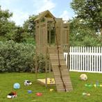 Speelhuis met klimwand geïmpregneerd grenenhout, Kinderen en Baby's, Speelgoed | Buiten | Speeltoestellen, Nieuw, Verzenden