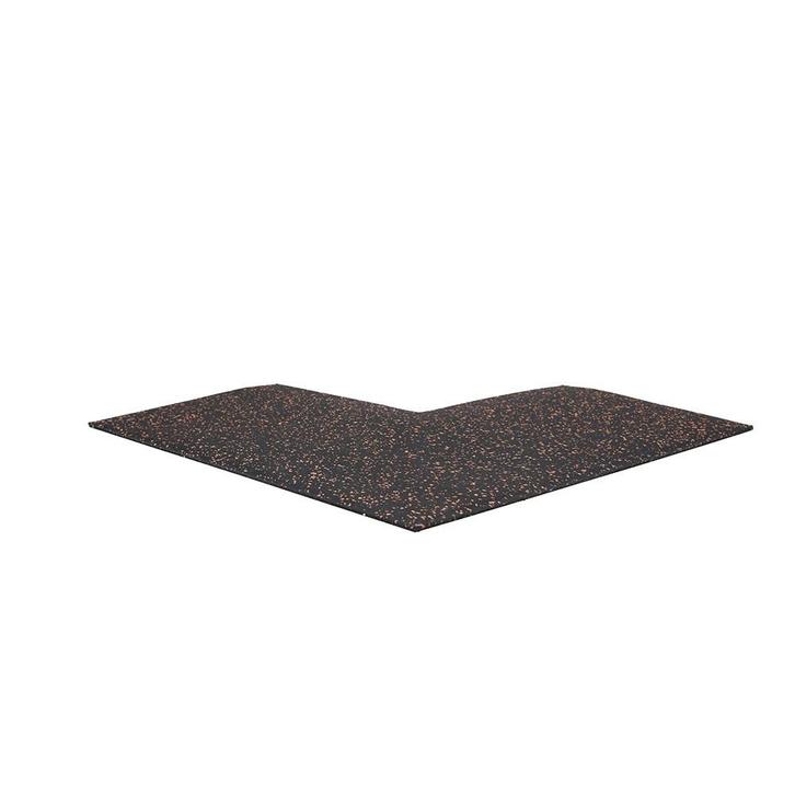 Hoekstuk rubber rand sportvloer &#039;FIFTEEN&#039; - 50x50, Sport en Fitness, Overige Sport en Fitness, Verzenden