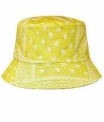 Bucket Hat Paisley Print Geel, Nieuw