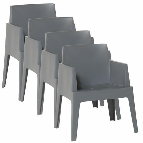 Garden Impressions Box tuinstoel antraciet the original - 4, Tuin en Terras, Tuinsets en Loungesets, Verzenden