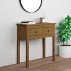 vidaXL Wandtafel 70x35x75 cm massief grenenhout honingbruin, Huis en Inrichting, Tafels | Bijzettafels, Verzenden, Nieuw