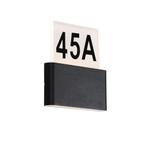 Buiten wandlamp zwart incl. LED met huisnummers IP54 - Kandi, Verzenden, Nieuw, Aluminium