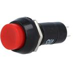 Push schakelaar - 12mm - 250V AC - SPST NO - Rood, Ophalen of Verzenden, Nieuw