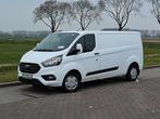 Ford Transit Custom 300 2.0 TDCI L2H1, Auto's, Bestelauto's, Stof, Gebruikt, Euro 6, Wit