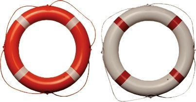 Talamex Reddingsboei PVC met Strips Wit of Oranje-Wit, Watersport en Boten, Accessoires en Onderhoud, Nieuw, Ophalen of Verzenden