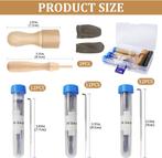 Naaldvilt Starterset met 36 Naalden en Houten Handgrepen -, Diversen, Overige Diversen, Verzenden, Nieuw