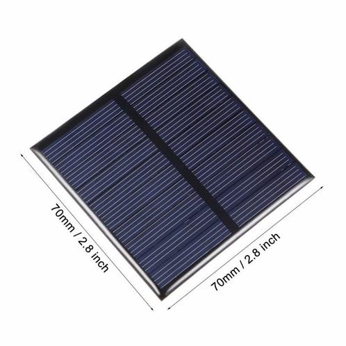 Mini zonnepaneel 70x70mm epoxy, Hobby en Vrije tijd, Elektronica-componenten, Nieuw, Ophalen of Verzenden