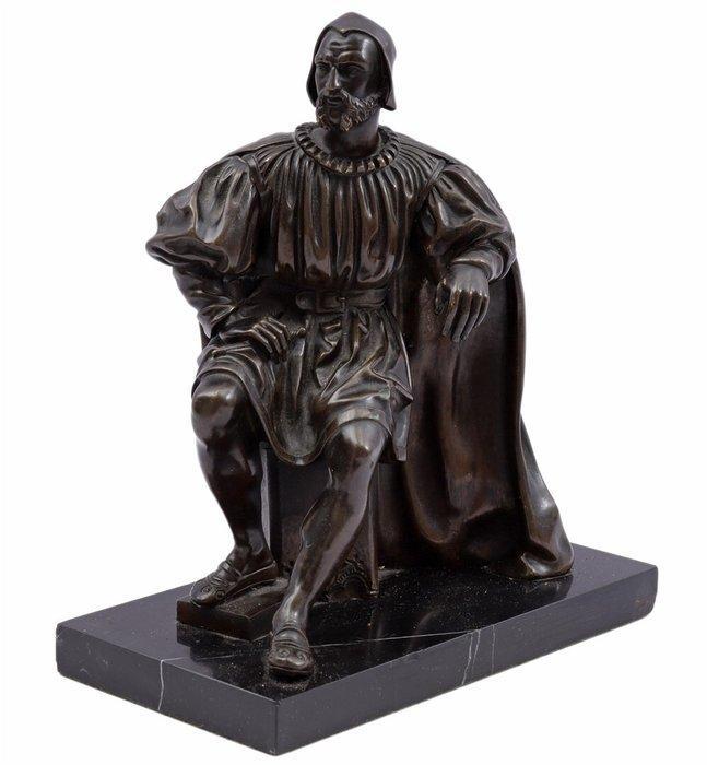 sculptuur, mogelijk voorstellende Benvenuto Cellini - 24 cm, Antiek en Kunst, Antiek | Keramiek en Aardewerk