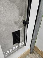 Brauer Black edition hoofddouche 20 cm met wandarm en glijst, Ophalen of Verzenden, Nieuw