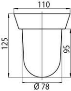 Emco Inzet voor toiletborstelhouder van €102.00 voor €25.00, Ophalen of Verzenden, Nieuw, Overige typen