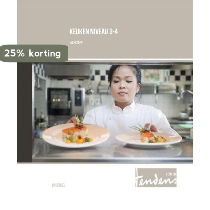 Keuken / Niveau 3-4 basisdeel / Werkmap / Tendens, Boeken, Schoolboeken, Gelezen, Verzenden