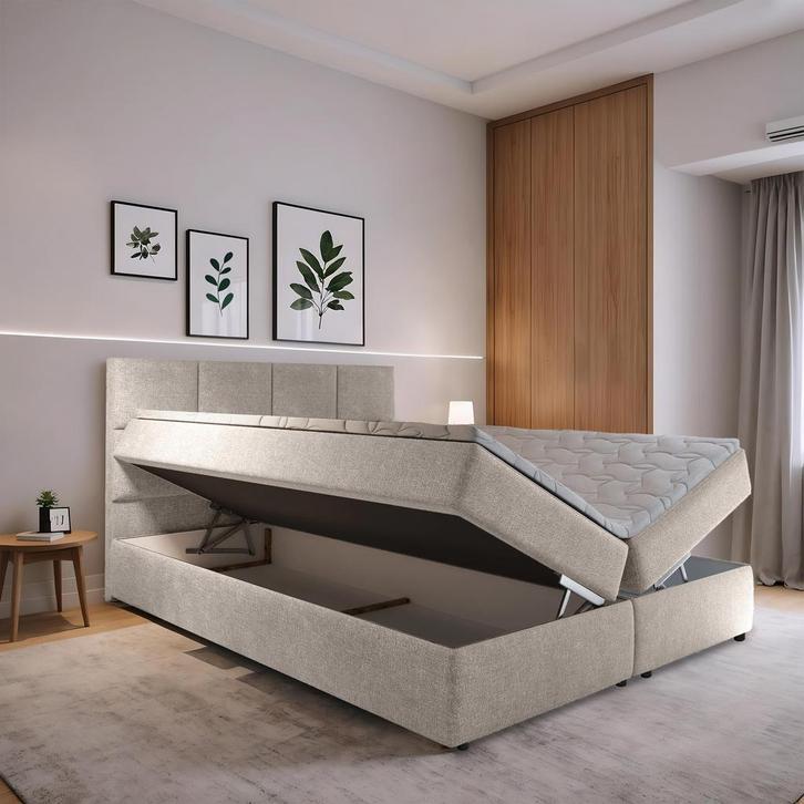 Boxsprings met Opbergruimte + Elektrisch - Gratis bezorging!, Huis en Inrichting, Slaapkamer | Bedden, 180 cm, 200 cm, Verstelbaar