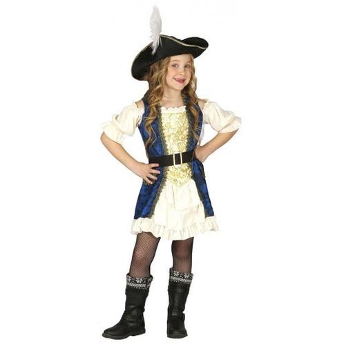 Piraten kapitein jurk voor meisjes - Piraten kleding, Kinderen en Baby's, Carnavalskleding en Verkleedspullen, Verzenden
