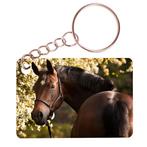 Sleutelhanger 6x4cm - Bruin Paard - Kijkt achterom NIEUW, Verzamelen, Sleutelhangers, Ophalen of Verzenden, Nieuw