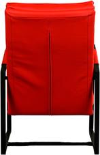 Felrode leren industriële design stoel - Toledo Leer Ferrari, Nieuw, Leer, Ophalen of Verzenden, 75 tot 100 cm