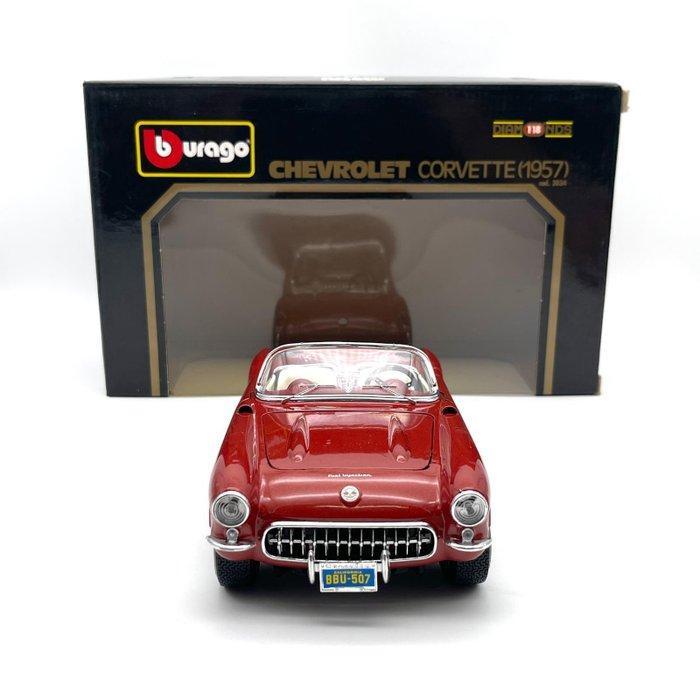 Bburago 1:18 - Modelauto - Chevrolet Corvette C1 - 1957, Hobby en Vrije tijd, Modelauto's | 1:5 tot 1:12