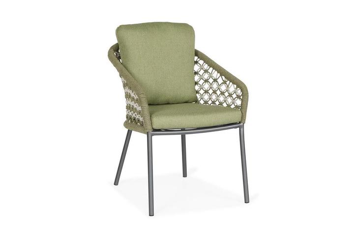 Suns Nappa eetstoel sunproof macramé forest green SALE |, Tuin en Terras, Tuinsets en Loungesets, Ophalen of Verzenden