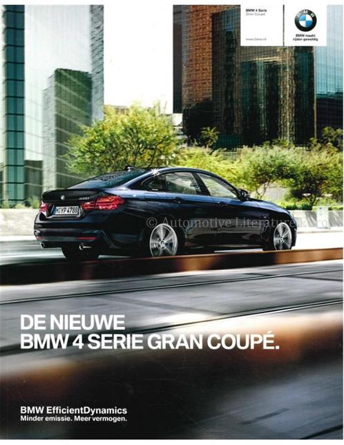 2014 BMW 4 SERIE GRAN COUPÉ BROCHURE NEDERLANDS, Boeken, Auto's | Folders en Tijdschriften, BMW