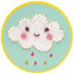 Knutselset Kind 3+ - String-Art Wolkje - Strass - Hobby - 21, Ophalen of Verzenden, Nieuw
