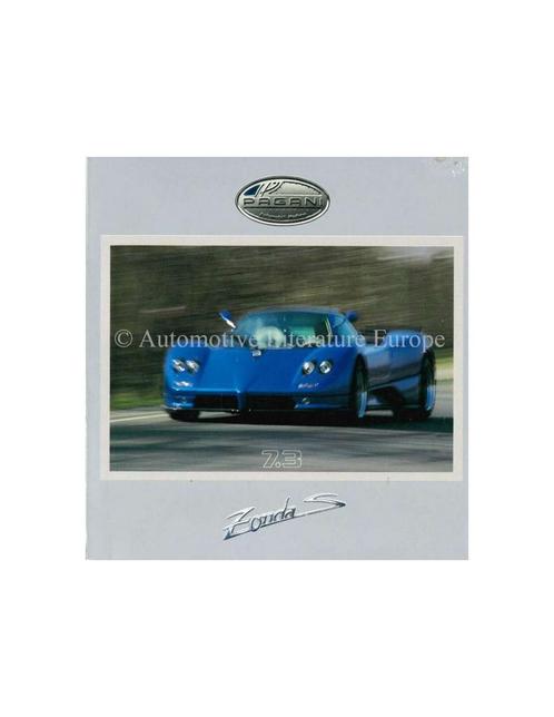2002 PAGANI ZONDA S 7.3 PERS CD, Auto diversen, Handleidingen en Instructieboekjes