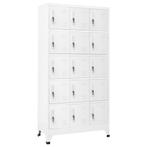 vidaXL Lockerkast 90x40x180 cm staal lichtgrijs, Verzenden, Nieuw