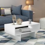 [en.casa] Salontafel Mjölby 36,4x80x45 cm wit, Huis en Inrichting, Tafels | Salontafels, Verzenden, Nieuw
