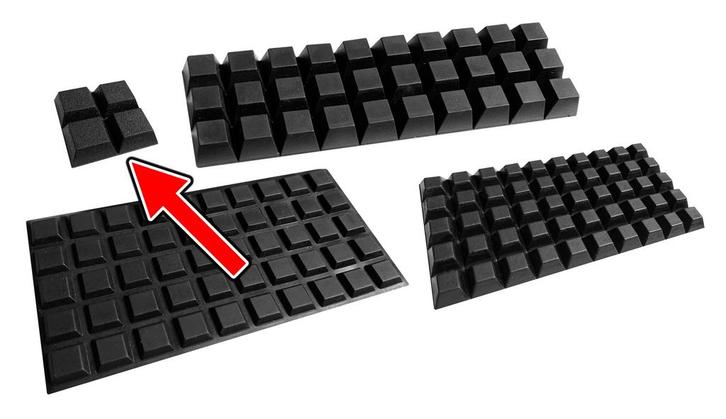 Set van 100 stootdopjes (20x20x8 mm, zwart, trapezium), Huis en Inrichting, Woonaccessoires | Overige, Nieuw, Ophalen of Verzenden