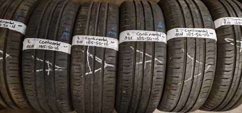 4x 185-50-16 Continental Zomer 6+6.7mm €25 PerBand 185 50 16, Auto-onderdelen, Banden en Velgen, 16 inch, Zomerbanden, 185 mm