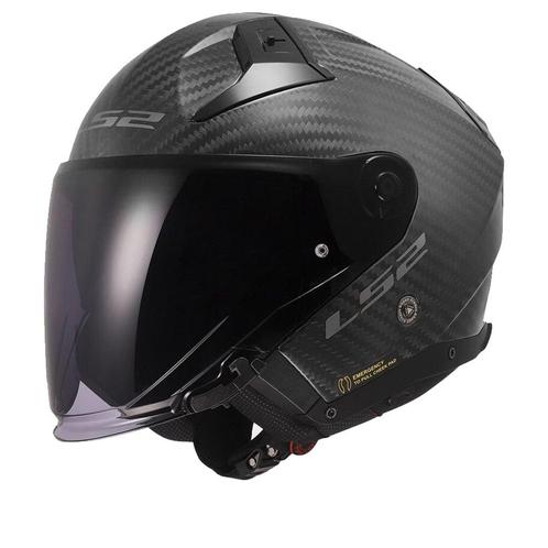 LS2 OF603 Infinity II Matt Carbon-06 Jet Helm, Motoren, Kleding | Motorhelmen, Jethelm, Heren, XXL, Nieuw met kaartje, Overige merken