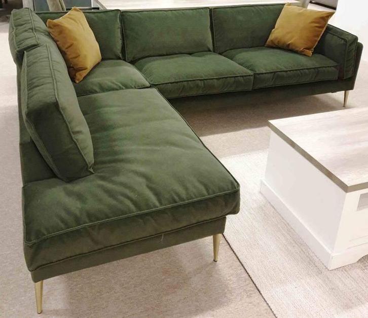 Hoekbank Alverna - hoekbanken, Huis en Inrichting, Banken | Sofa's en Chaises Longues, 150 cm of meer, Nieuw, 200 tot 250 cm, Stof