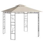vidaXL Prieel 160 g/m² 3x3x2,7 m crèmekleurig, Verzenden, Nieuw