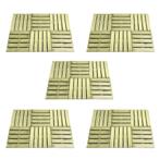 vidaXL 30 st Terrastegels 50x50 cm hout groen, Verzenden, Nieuw