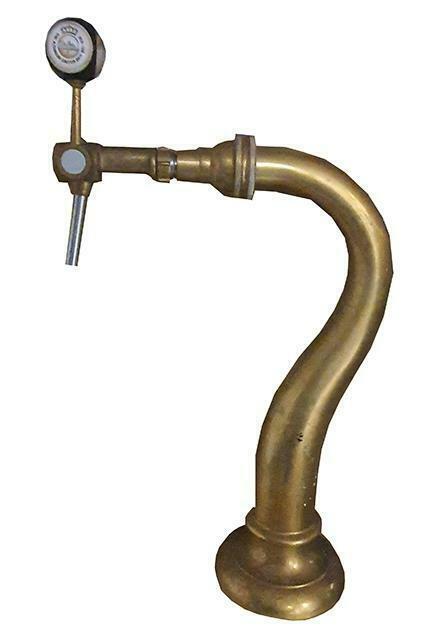 Occasion - Tapzuil zwanehals messing, Zakelijke goederen, Horeca | Overige, Verzenden