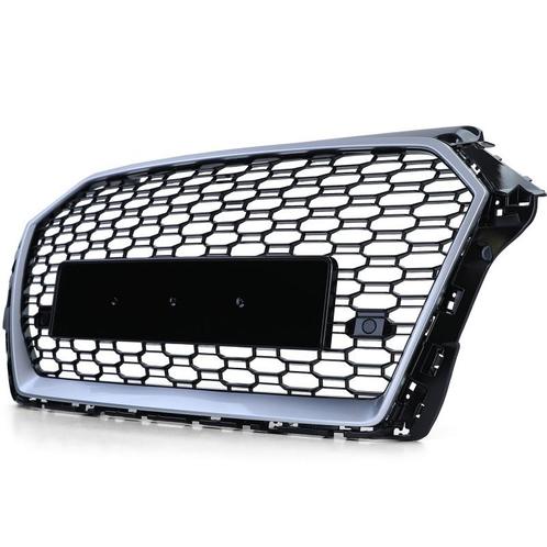 Grill Audi A3 8V RS3 look 17-20 Zwart/Zilver, Auto-onderdelen, Overige Auto-onderdelen, Ophalen of Verzenden