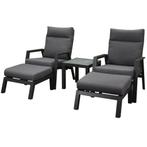 Vegas lounge balkonset 5 delig verstelbaar antraciet, Tuin en Terras, Tuinsets en Loungesets, Ophalen of Verzenden, Nieuw, Aluminium