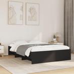 vidaXL Bedframe bewerkt hout zwart 120x200 cm, Verzenden, Zwart, Nieuw, Twijfelaar