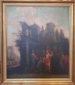 Italiaanse school (XVII) - Das Bündnis in den Ruinen, Antiek en Kunst, Kunst | Schilderijen | Klassiek