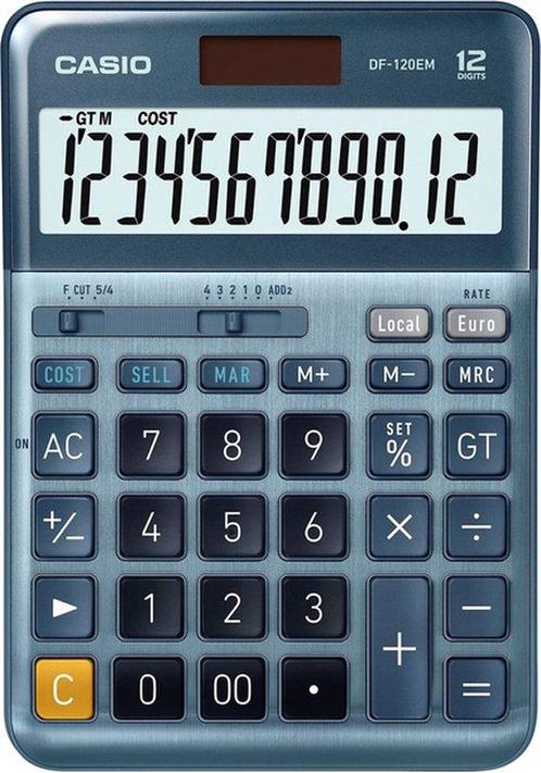 Casio DF-120EM - Grote Bureaurekenmachine - Eenvoudige, Witgoed en Apparatuur, Overige Witgoed en Apparatuur, Nieuw, Ophalen of Verzenden